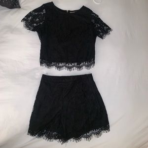 Black two-piece set